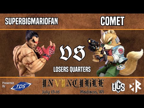 Invincible VII  -  Losers Quarters  -  SUPERBIGMARIOFAN(Kazuya) Vs. Comet(Fox)