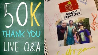 Celebrating 50K! Live Q&A + Signing Cookbooks!