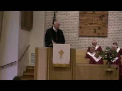 May 3, 2009 Sermon Sample - Rev. John Peterson filling pulpit