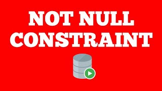 NOT NULL Constraint | Oracle SQL Tutorial for beginners | Techie Creators
