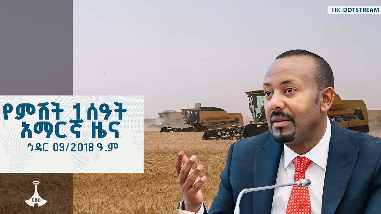 የምሽት 1 ሰዓት አማርኛ ዜና ... ኅዳር 09/2018 ዓ.ም ETV | EBC | EBCDOTSTREAM