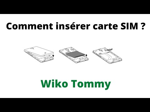 Wiko Tommy : Comment insérer une Carte SIM et Carte SD ?