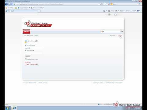 DotNetNuke Homepage Introduction