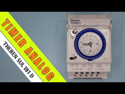HOW TO SET AN ANALOG ELECTRIC TIMER THEBEN SUL 181 D