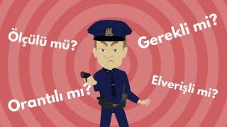 Ölçülülük ilkesi - Kanunun sınırları - Kanun uygulanırken uyulması kur