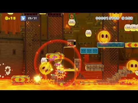 full automatic lava blub level by unäD 🍄 Super Mario Maker 2 #akh