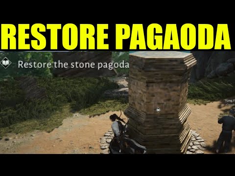Where winds meet - restore the stone pagoda (how to get out of construction mode) | one last job