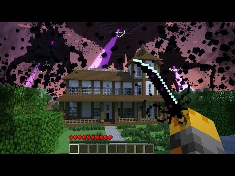 GIANT WITHER STORM APPEAR IN MY MINECRAFT HOUSE !! Minecraft Mods