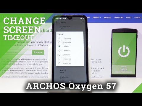 How to Set Up Lock Screen Timeout in ARCHOS Oxygen 57 - Change Screen Timeout