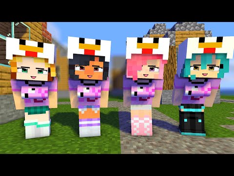 poi poi chicken wing peppa pig aphmau family and friends - minecraft animation #shorts