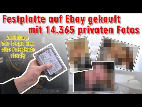 Festplatte auf Ebay mit 14.365 privaten Fotos gekauft - Wie löscht man eine Festplatte richtig