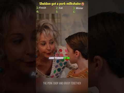 Sheldon got a pork milkshake😂 #movie #film #youngsheldon #funny #tvshow #movieclips