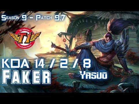 SKT Faker YASUO vs TALON Mid - Patch 9.7 KR Ranked