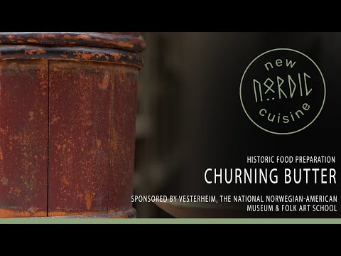 Churning Butter the Old-Fashioned (Norwegian) Way