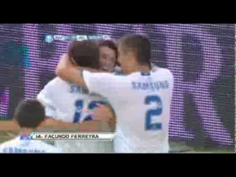 Gol de Ferreyra. Rafaela 0 - Vélez 1. Torneo Inicial 2012. Fecha 19. Fútbol Para Todos