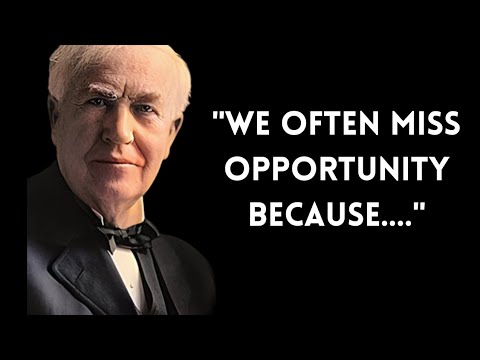 Thomas A. Edison's Insights on Innovation, Hard Work, and Success!#quotes