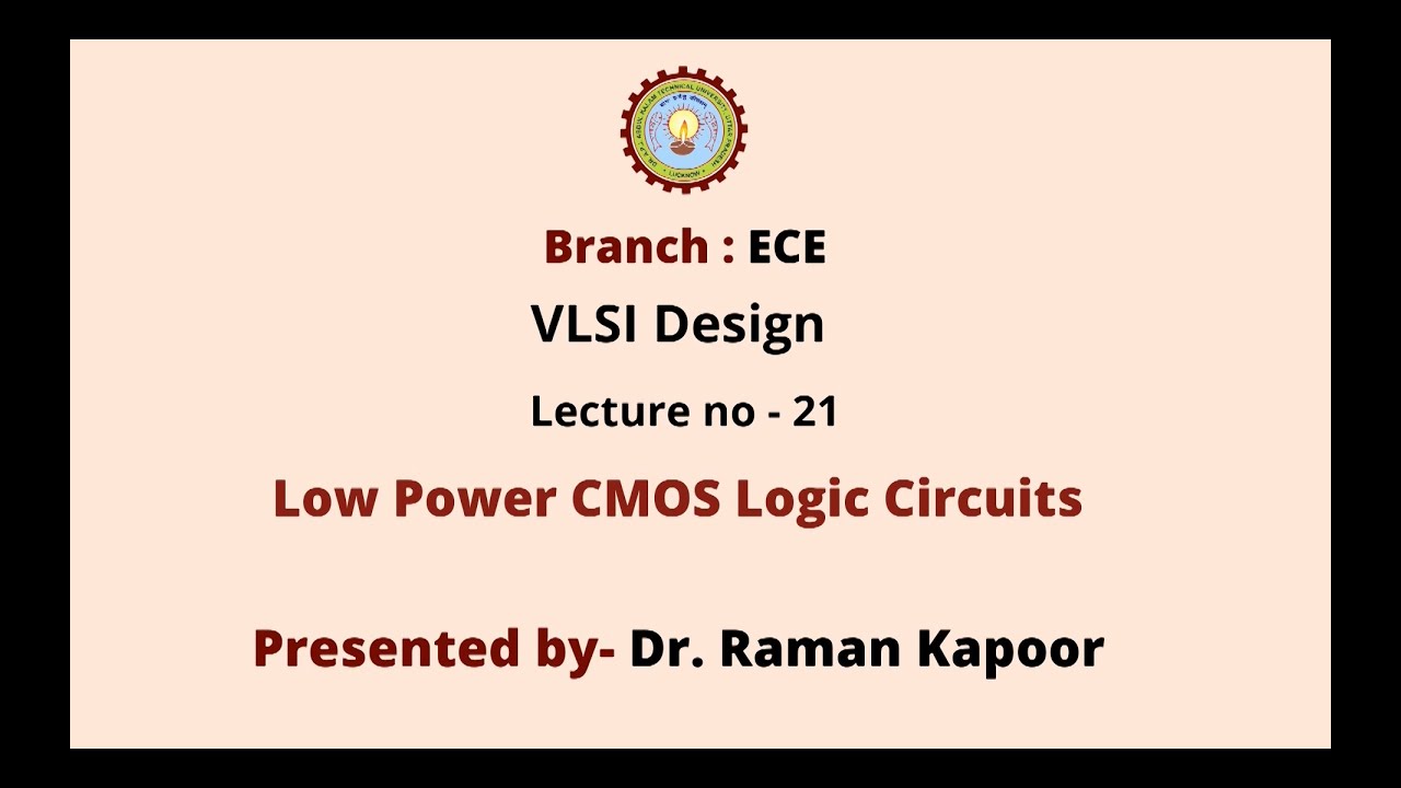 VLSI Design | Low Power CMOS VLSI Design | AKTU Digital Education