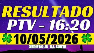 Resultado do jogo do bicho ao vivo da loteria PTV - 16:20 10/05/2026
