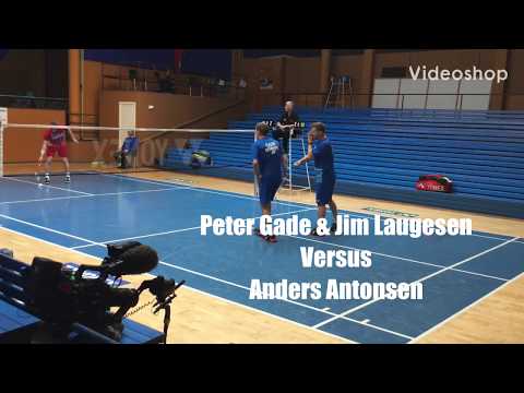 Anders Antonsen versus Peter Gade & Jim Laugesen - from quiz show VERSUS (DR)