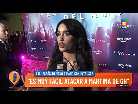 ⭐ Lali Espósito: "Lo positivo de Gran Hermano es que se genera un debate"