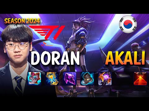 T1 Doran AKALI vs MAOKAI Top - Patch 14.23 KR Master | lolrec