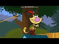 Nature Cat Falls Down By The Ground