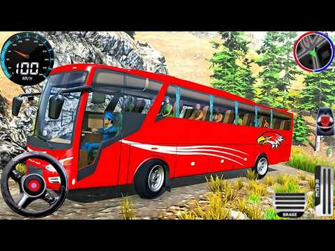 Uphill Offroad Bus Simulator 3D Game  - City Coach Bus Simulator Game 2025 - Andriod Gameplay