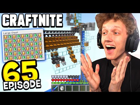 Craftnite: Episode 65 - I BUILT THE BEST RAID FARM IN MINECRAFT! (infinite emeralds)