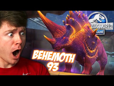 BEHEMOTH BOSS BATTLE and MAX LEVEL DINOSAURS! - Jurassic World The Game