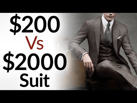 $200 Vs $2000 Men's Suit | 5 Differences Between Low & High Quality Suits | Cheap Vs Expensive Video