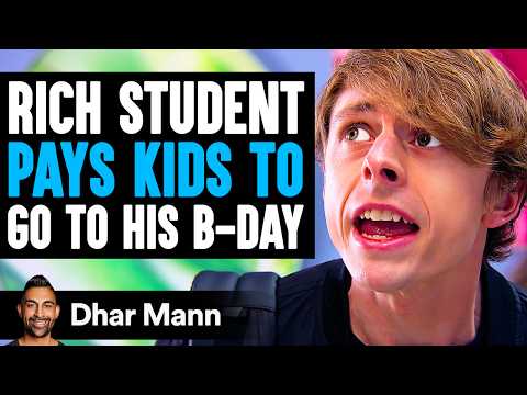Rich Student PAYS KIDS To GO TO His B-DAY, What...