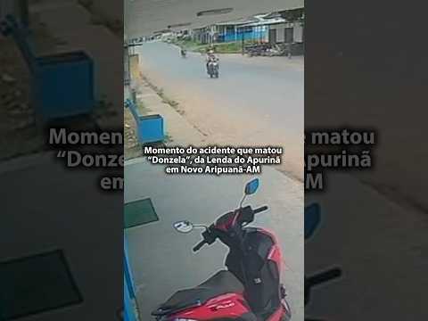 Imagens de câmeras de segurança registraram o momento do acidente da “Donzela”, da Lenda do Apurinã