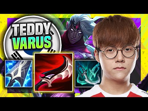TEDDY DESTROYING WITH VARUS! - T1 Teddy Plays Varus ADC vs Draven! | Season 11