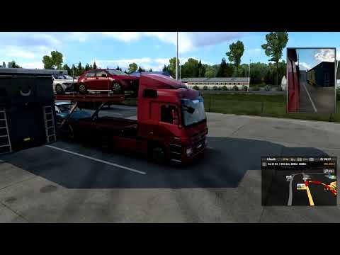 Euro Truck Simulator 2 Mercedes Gameplay .Le Mans-Lublin
