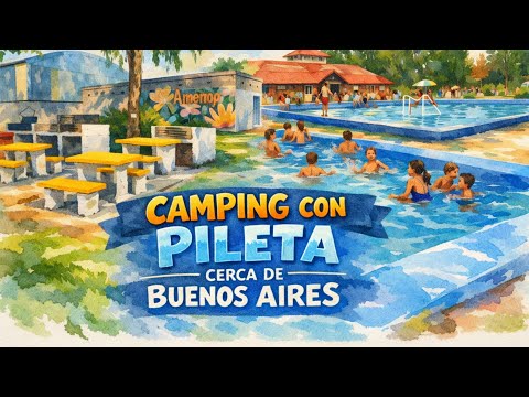Camping con pileta CERCA de Buenos Aires: ¿vale la pena? 🏊‍♀️🔥