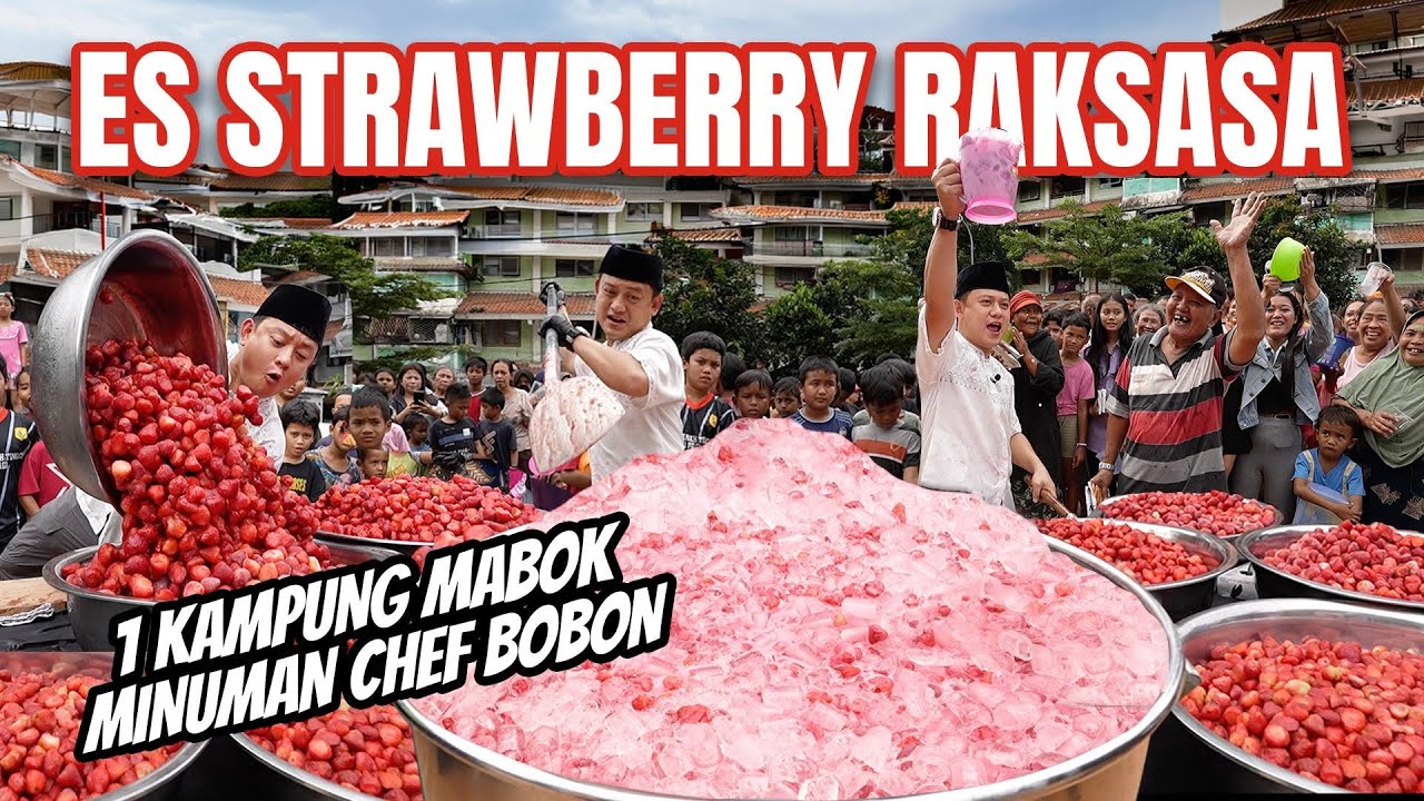 TAKJIL SUPER 500 KG SMOOTHIES STAWBERRY! AUTO BATAL PUASA!