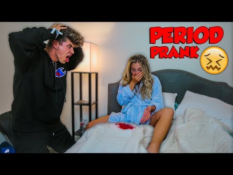 PERIOD PRANK ON BOYFRIEND! *HE FREAKED OUT* Video
