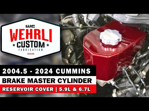 Wehrli 06-23 Cummins 5.9L/6.7L Brake Master Cylinder Reservoir Cover - Gloss Black
