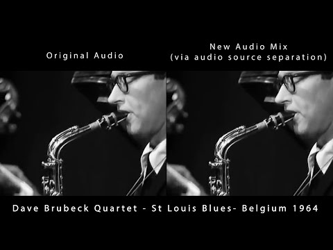 Remixing old concerts with AI technology (A/B) - Dave Brubeck Quartet LIVE in Belgium 1964