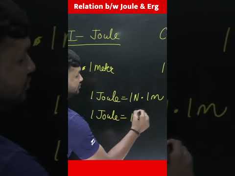 What is the relation between Joule & Erg 🔥 #iitjee #neet #motivation #albedo