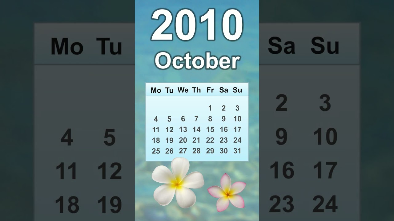 October 2010 Calendar