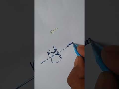 Sign your signature .. Bhavin #signature #design #autograph #art #signkaro #shortvideo #sign #logo