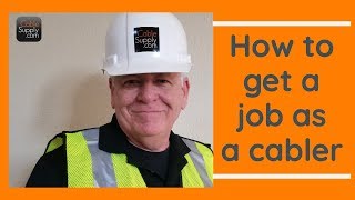 How to get a Computer Network Cabling Job  *** without Experience Part 1