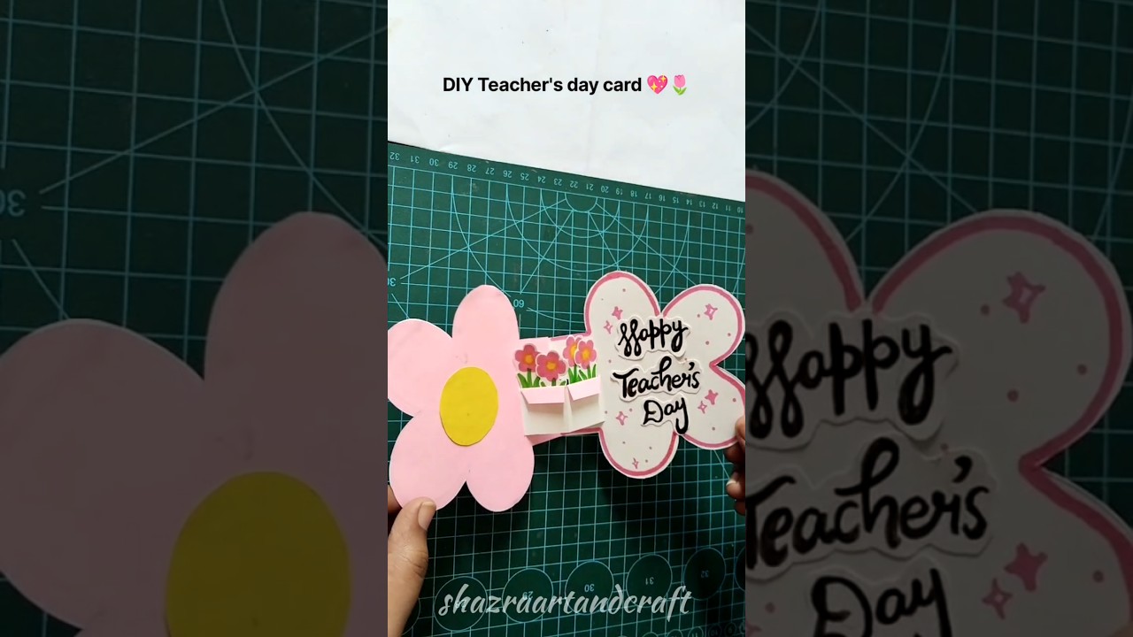 DIY Teacher's day card 💖🌷