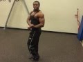Bodybuilder posing