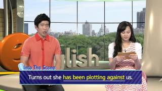 She is up to no good.