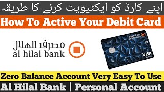 How to active hilal bank card | very easy to use | personal account