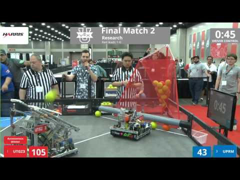 VEX Worlds 2016 - VEX U - Research - Finals 2 (UTGZ3) 280 vs 161 (UPRM)