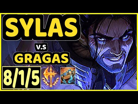 ONFLEEK (SYLAS) vs GRAGAS - 8/1/5 KDA JUNGLE CHALLENGER GAMEPLAY - KR
