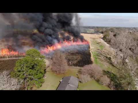 Burning Louisiana Sugar Cane Fields